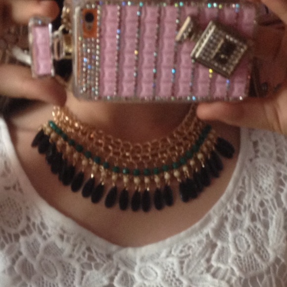 New boho Beautiful green/black vintage necklace - Picture 3 of 3