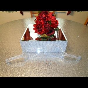 Custom bling 13inch square cake stand