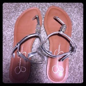 Silver Embellished Sandal