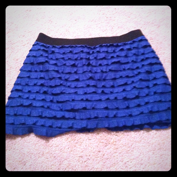 Blue Ruffled Child's Skort