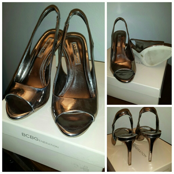 BCBGeneration Bronze Slingback Shoes 7 M - Picture 1 of 2