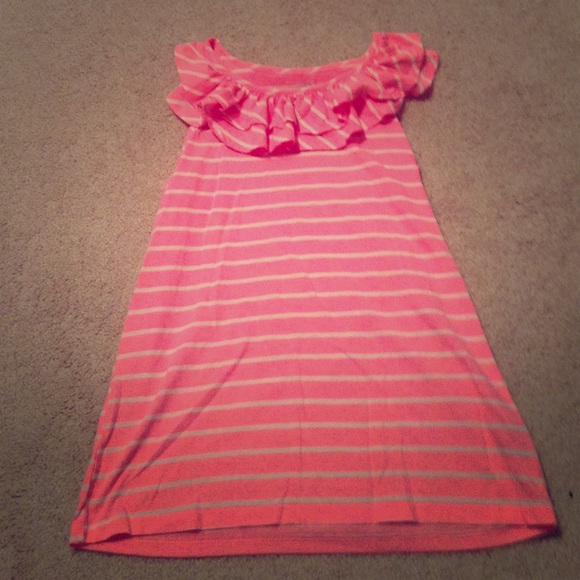 Child's Pink and White Striped Shirt