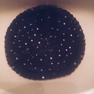 Candie's Gray Knit Beret