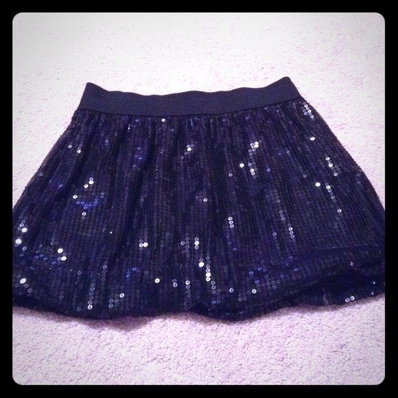 Child's Black Sequined Skirt
