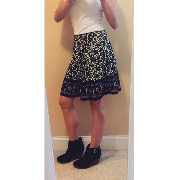 Cute Floral Flowy Skirt