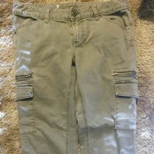 Forest green cargo pants