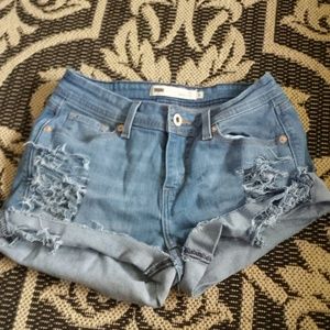 Levi's boot cut shorts