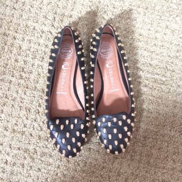Jeffrey Campbell Shoes - Jeffrey Campbell Studded Skull Flats