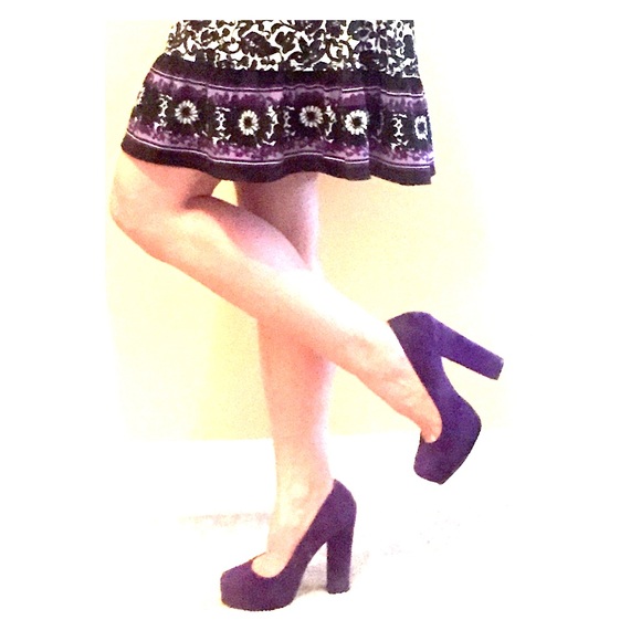Fun Purple Steve Madden Heels