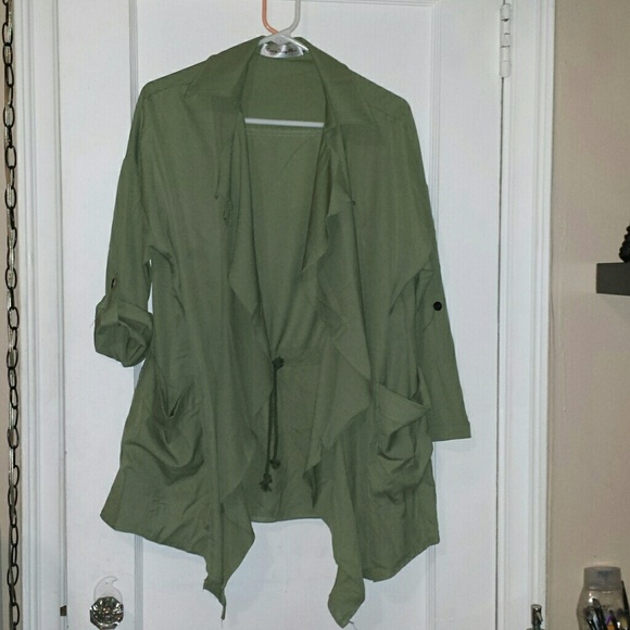 Army green blazer