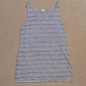 J crew sequined stripe tank