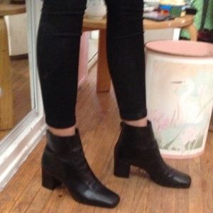 Vintage Mod Black Boots
