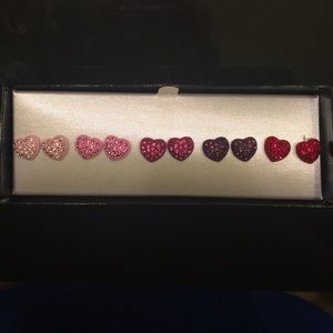 Swarovski Crystal Heart Earings