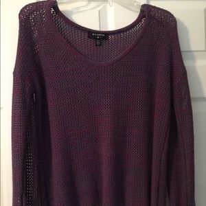 Blue/purple mesh sweater