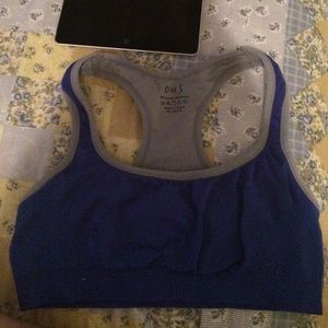 Dark blue sports bra