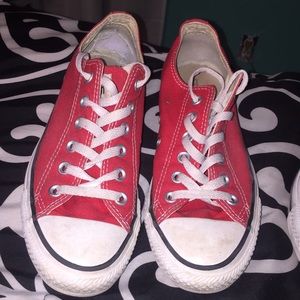 Red Converse Low Tops