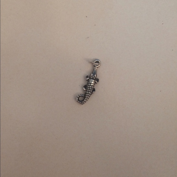 Retired silver alligator charm