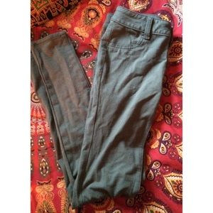 Olive green jeggings