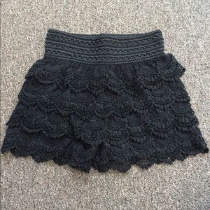 Black Lace Shorts
