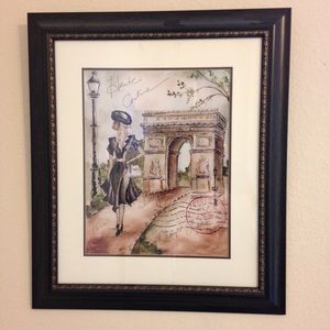 Paris theme wall decoration