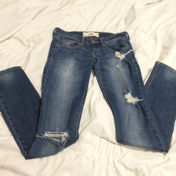Distressed Hollister jeans