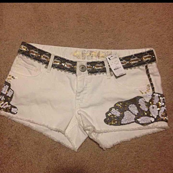 Brand New embellished Express shorts