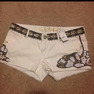 Brand New embellished Express shorts