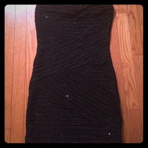 Black Strapless Party Dress!