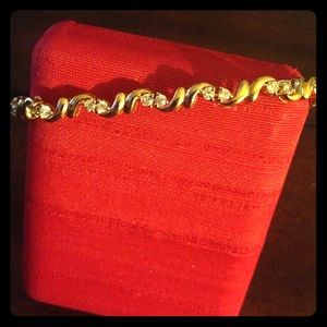 Gold Bracelets with Diamond Stones!