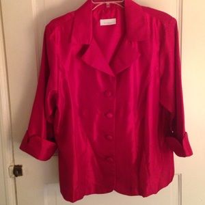 Gorgeous red button up dress shirt