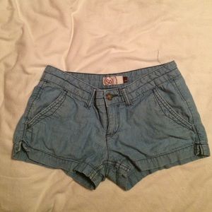 Light Blue Denim Shorts
