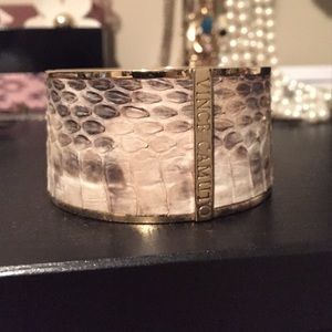 Vince Camuto snakeskin leather bangle bracelet