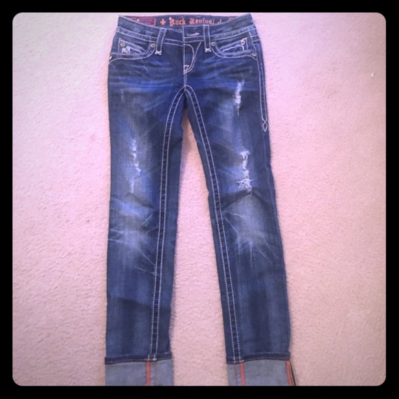 Rock Revival Jeans. Noelle/skinny, size 26