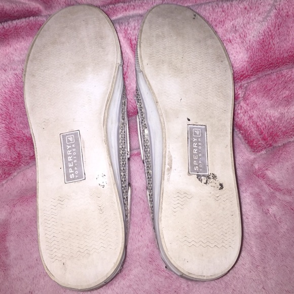 Sperry silver sparkly shoes - Picture 2 of 4
