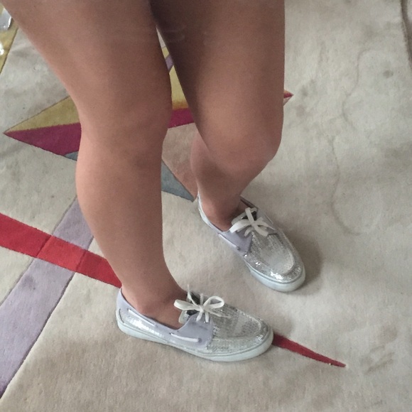 Sperry silver sparkly shoes - Picture 4 of 4