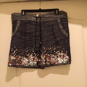 Free People casual shorts with sequins.