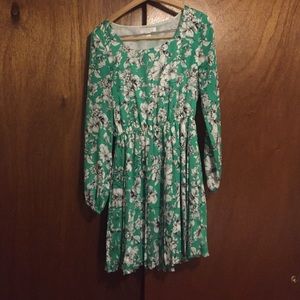 Forever 21 bright green dress