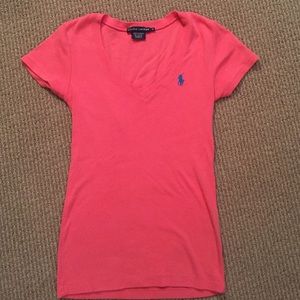 Ralph Lauren V-neck coral