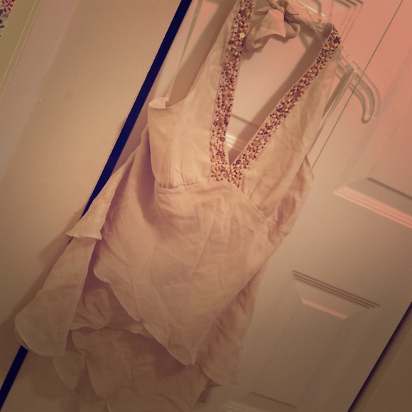 BCBGMACAZRIA medium halter top. Party perfect!