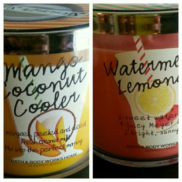 (2) 3wick candle bath&body