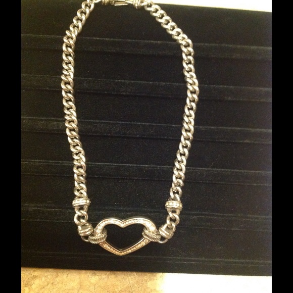 Brighton thick chain heart necklace & bracelet