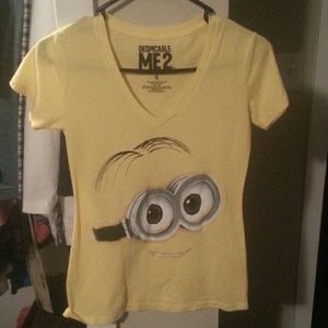 Yellow minons shirt new never worn