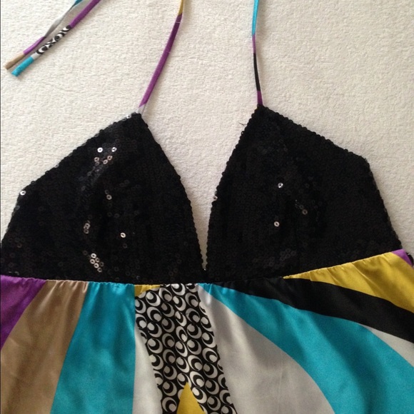 🎉Slinky Halter Party Dress Sexy Cocktail - Picture 2 of 4