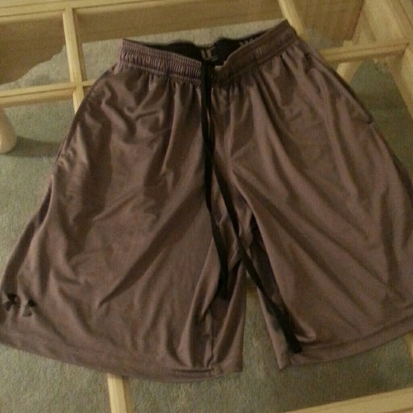 Gray Under Armour shorts for boys