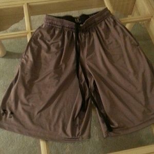 Gray Under Armour shorts for boys