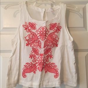 Xhilaration Embroidered Crop Top