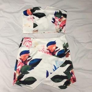 Two piece floral set