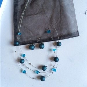 Matching necklace and earrings