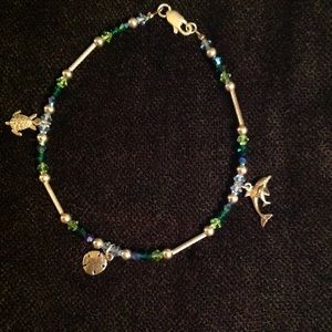 Tropical Crystal Anklet