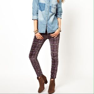 Free people velvet skinny.